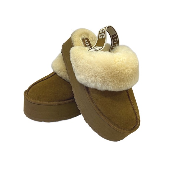UGG Shoes - UGG Funkette Platform Slipper Shoe - Like New Condition, 2" Platform